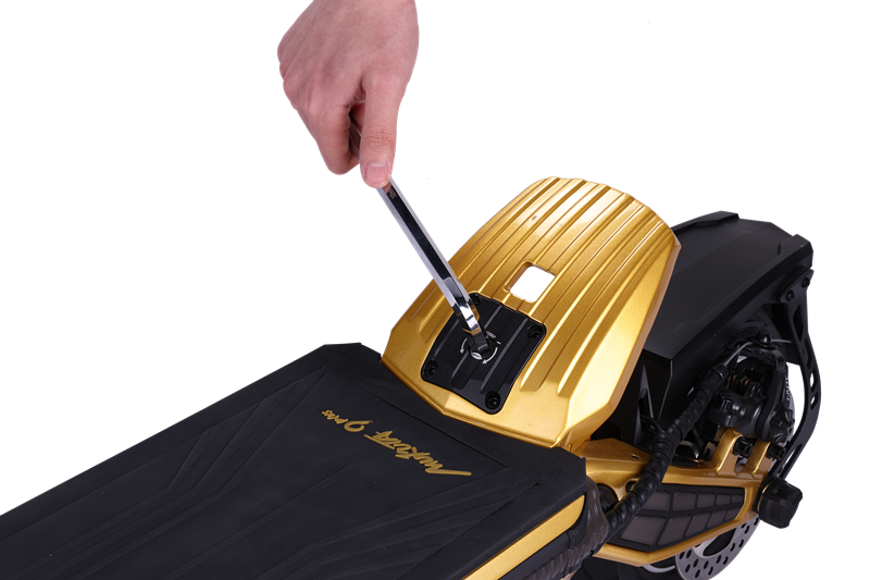 MUKUTA 9 Plus Electric Scooter, Removable Battery,1600W Dual Motor, 46 Miles Range, 9 Inches Tubeless Tires
