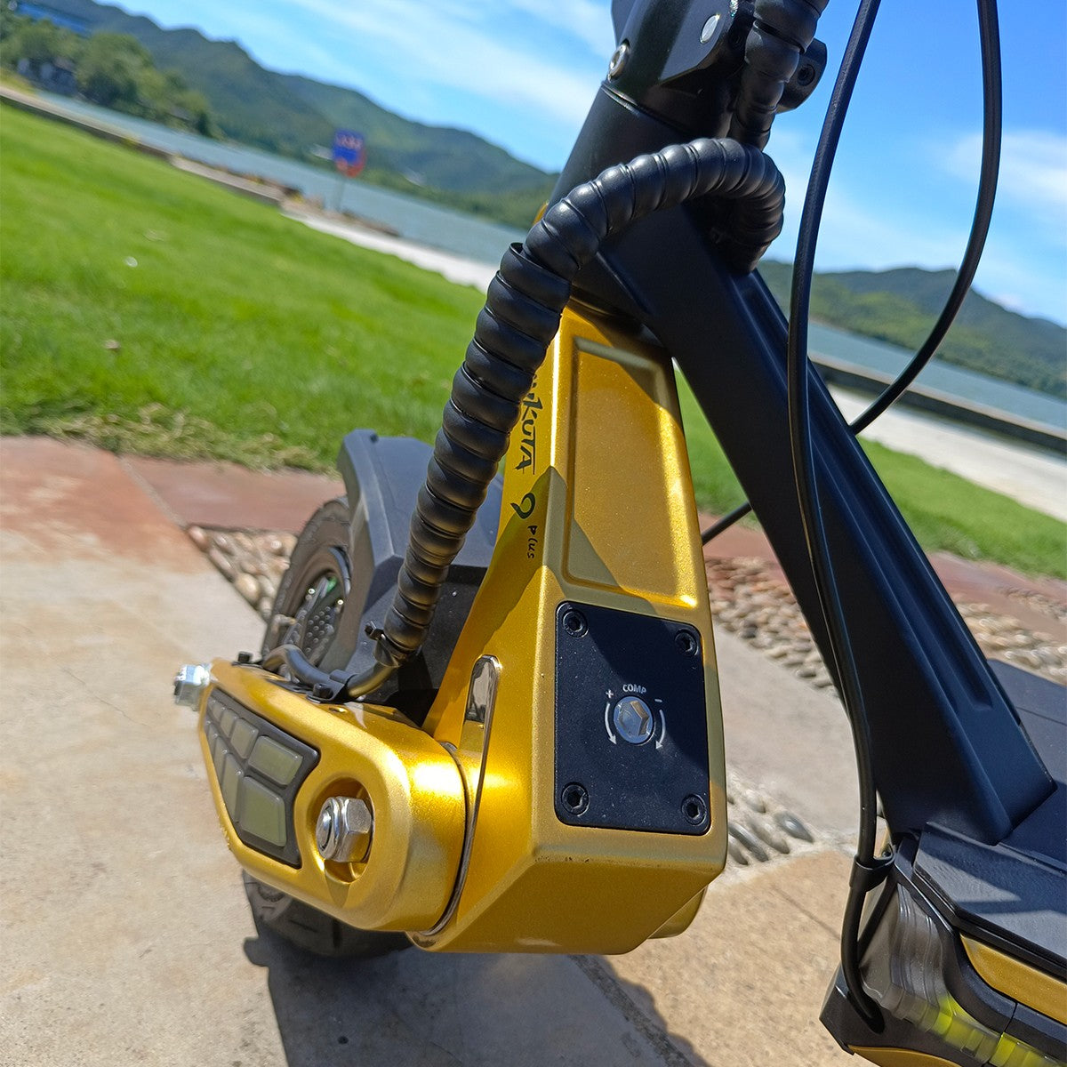 MUKUTA 9 Plus Electric Scooter, Removable Battery,1600W Dual Motor, 46 Miles Range, 9 Inches Tubeless Tires