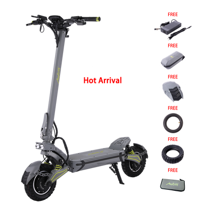 MUKUTA 10 Plus Electric Scooter, 2800W Dual Motor, 62/74 Miles Range, 10 Inches Off-Road Tire Scooter