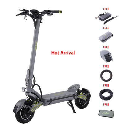 MUKUTA 10 Plus Electric Scooter, 2800W Dual Motor, 62/74 Miles Range, 10 Inches Off-Road Tire Scooter